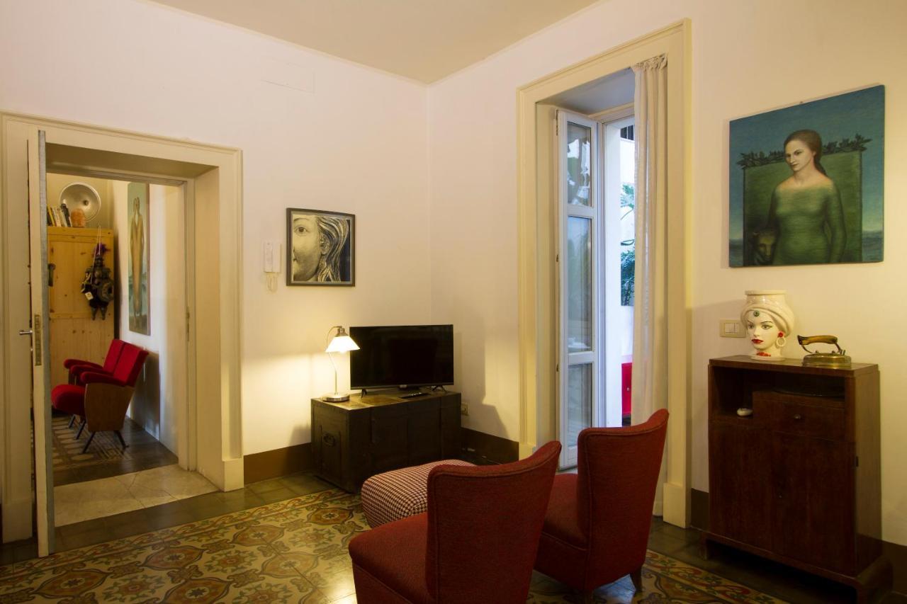 Tre Vie Apartment Con Terrazzo Giardino Pensile カターニア エクステリア 写真