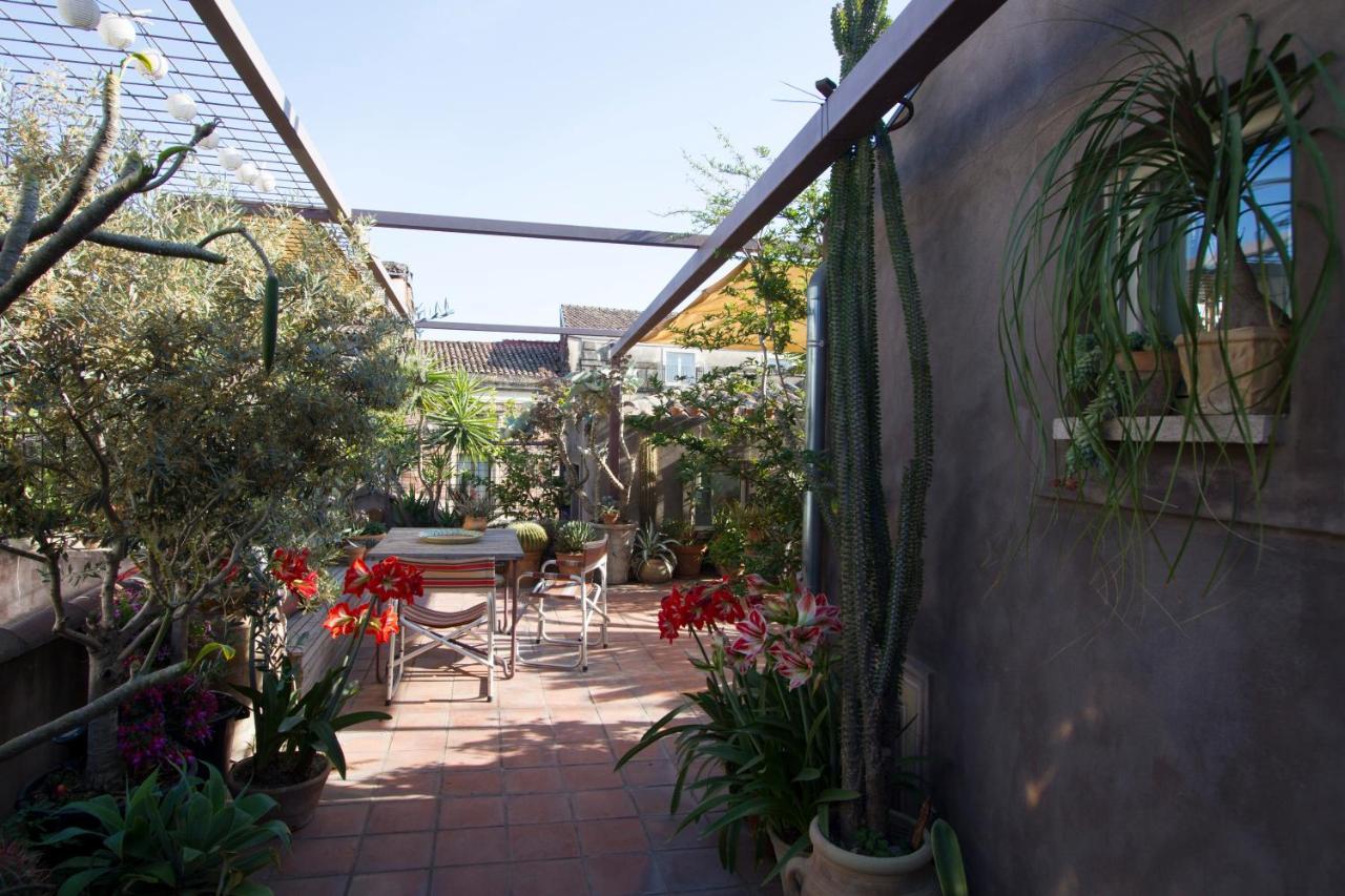 Tre Vie Apartment Con Terrazzo Giardino Pensile カターニア エクステリア 写真