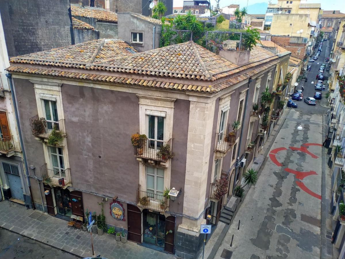 Tre Vie Apartment Con Terrazzo Giardino Pensile カターニア エクステリア 写真