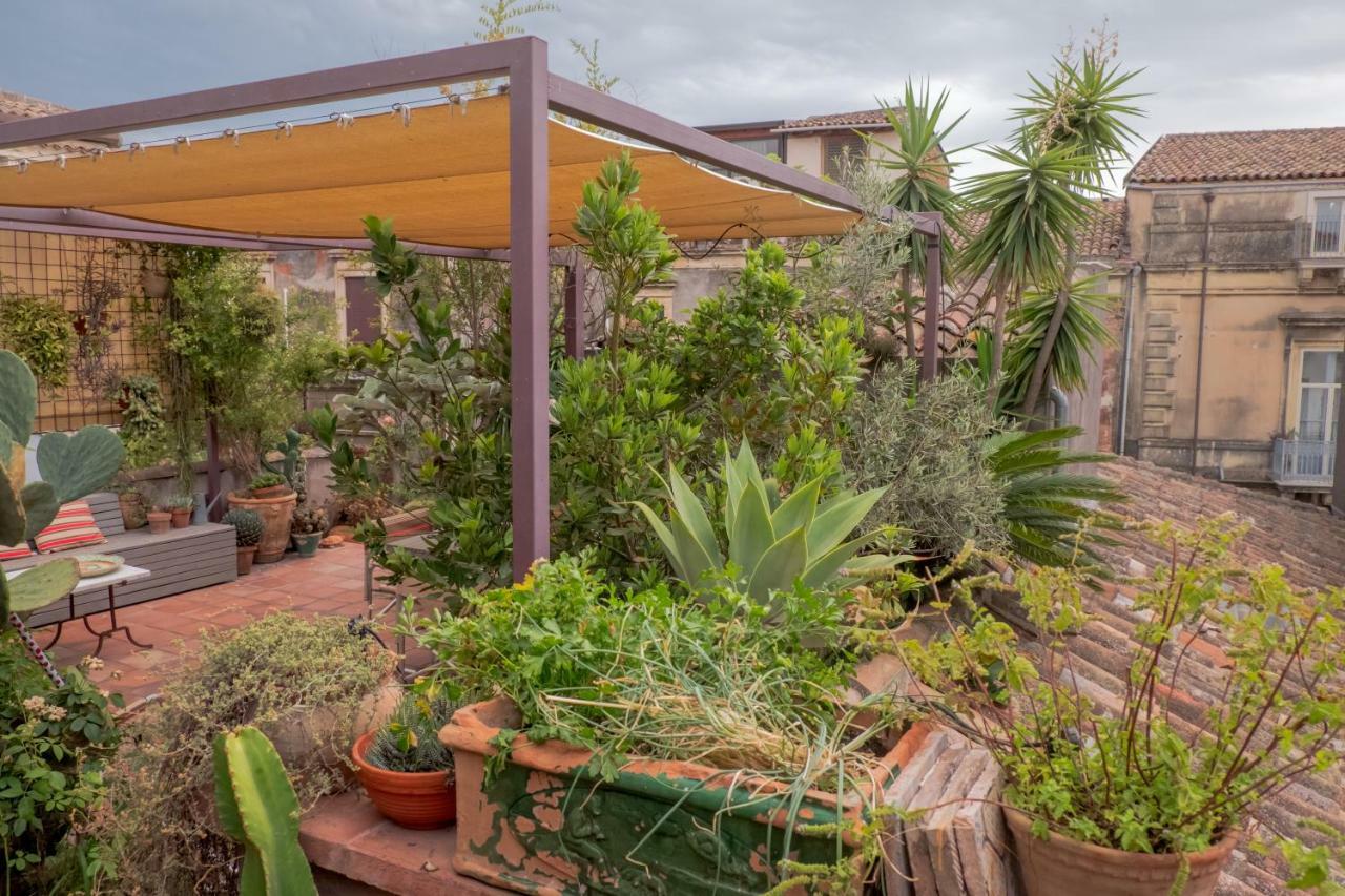 Tre Vie Apartment Con Terrazzo Giardino Pensile カターニア エクステリア 写真